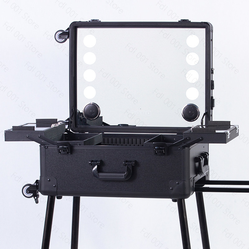 Beauty Makeup Trolley - Maleta de Maquiagem Profissional com Rodas,