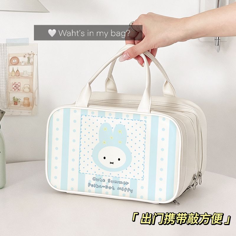 Beauty Makeup Girl - Bolsa de Maquiagem Multicamadas com Padrão