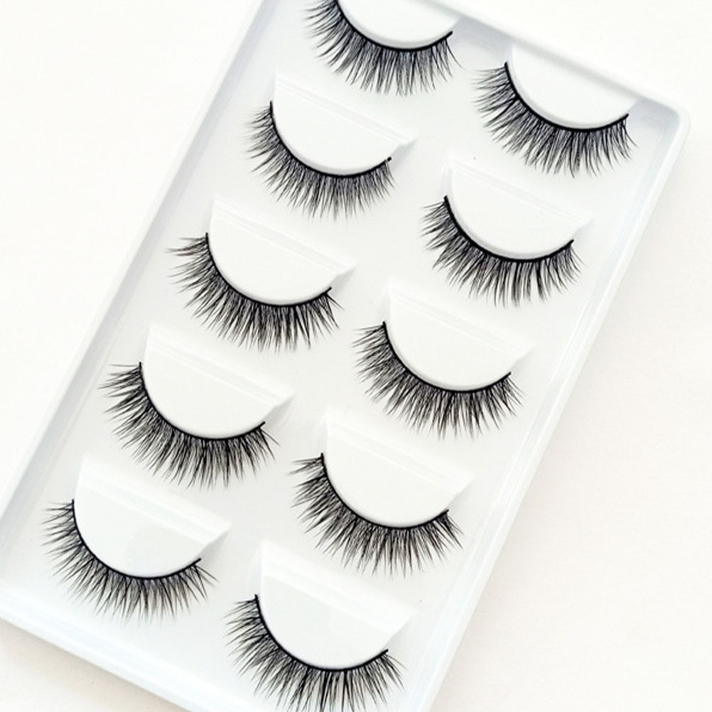 Beauty Makeup Look - 10 pares de cílios postiços naturais,