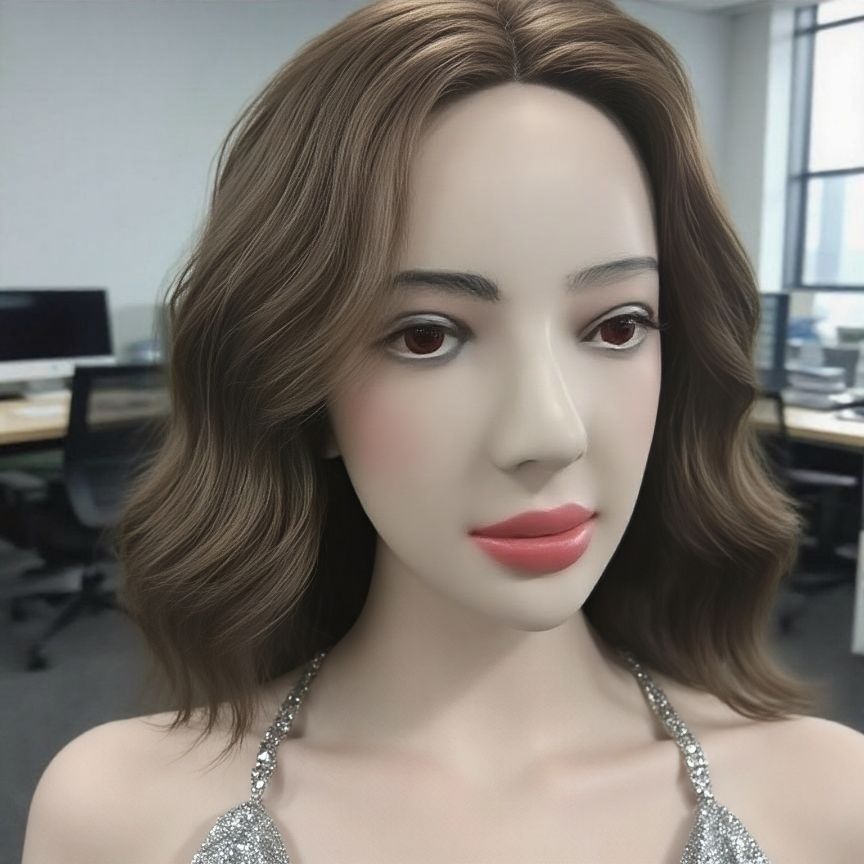 Beauty Makeup Events - Máscara realista de mulher bonita, fantasia