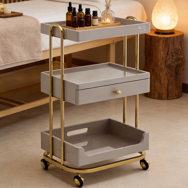 Beauty Makeup Trolley - Carrinho de Beleza Profissional com Gavetas,