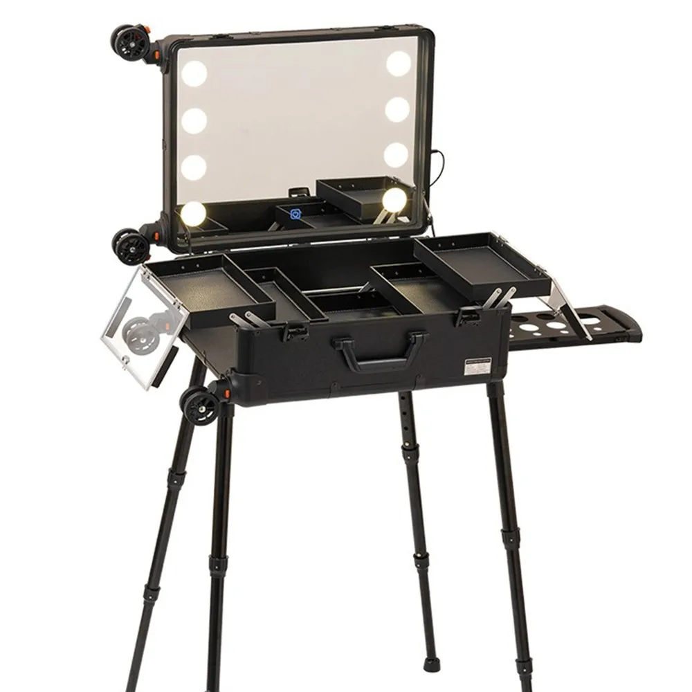 Beauty Makeup Trolley - Maleta de Maquiagem Profissional com Estrutura