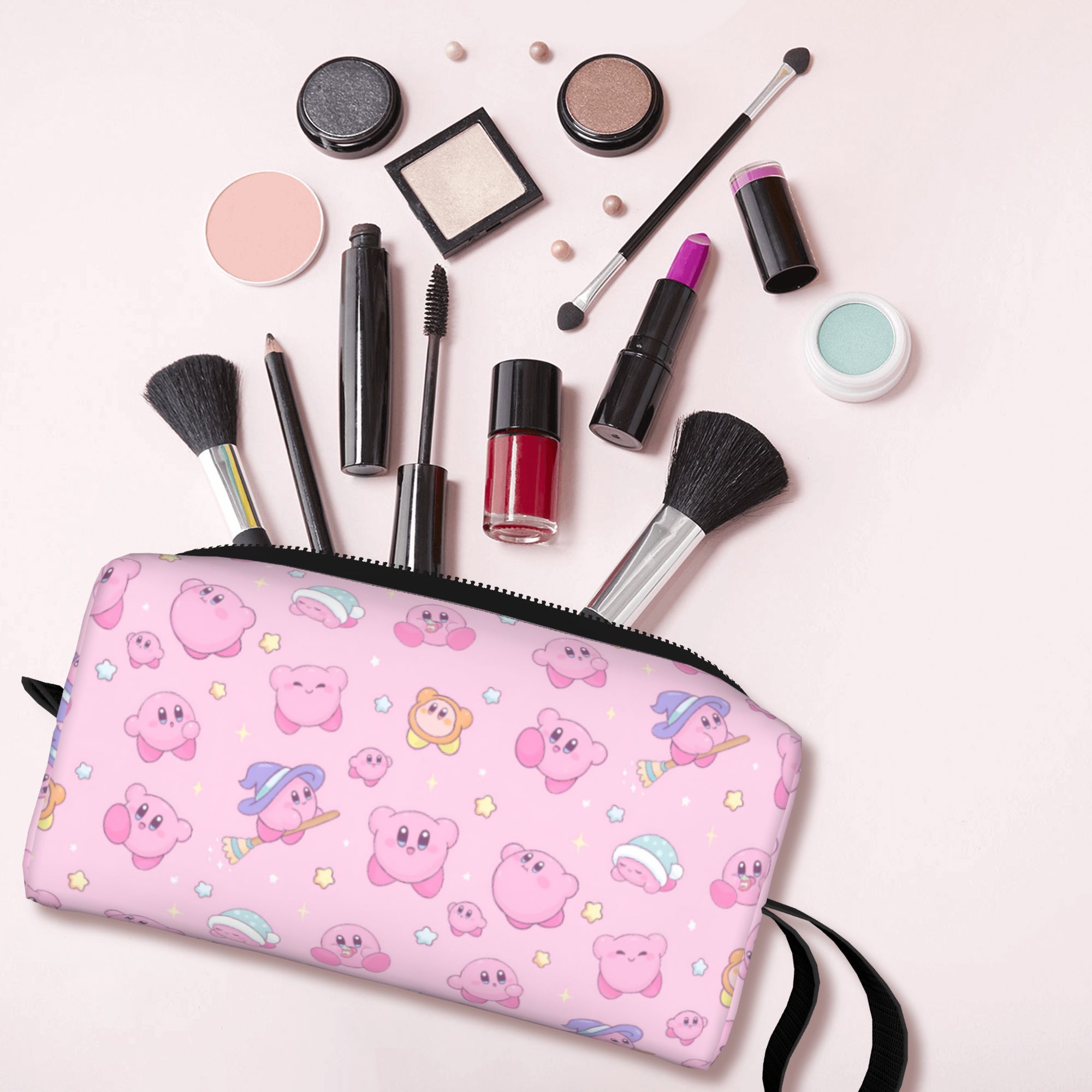 Beauty Makeup Game - Bolsa de Viagem Personalizada Kawaii K-Kirbys