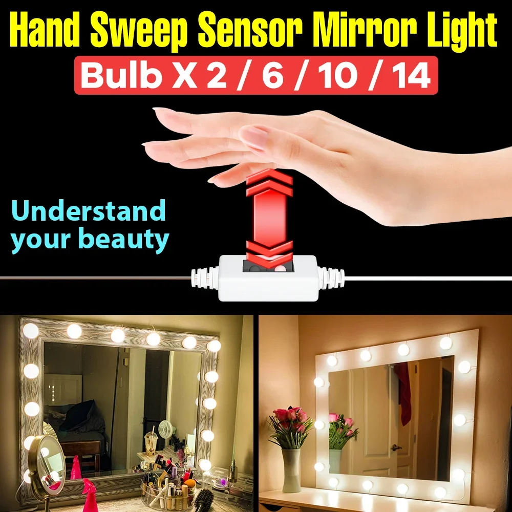 Beauty Makeup Table - Luzes LED de Maquiagem para Mulheres,