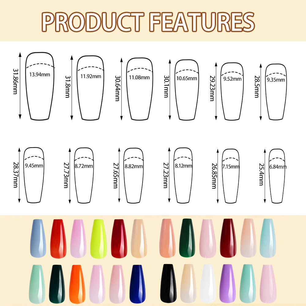 576 peças/caixa de unhas posti - Nail Extension Tips avaliação e preço