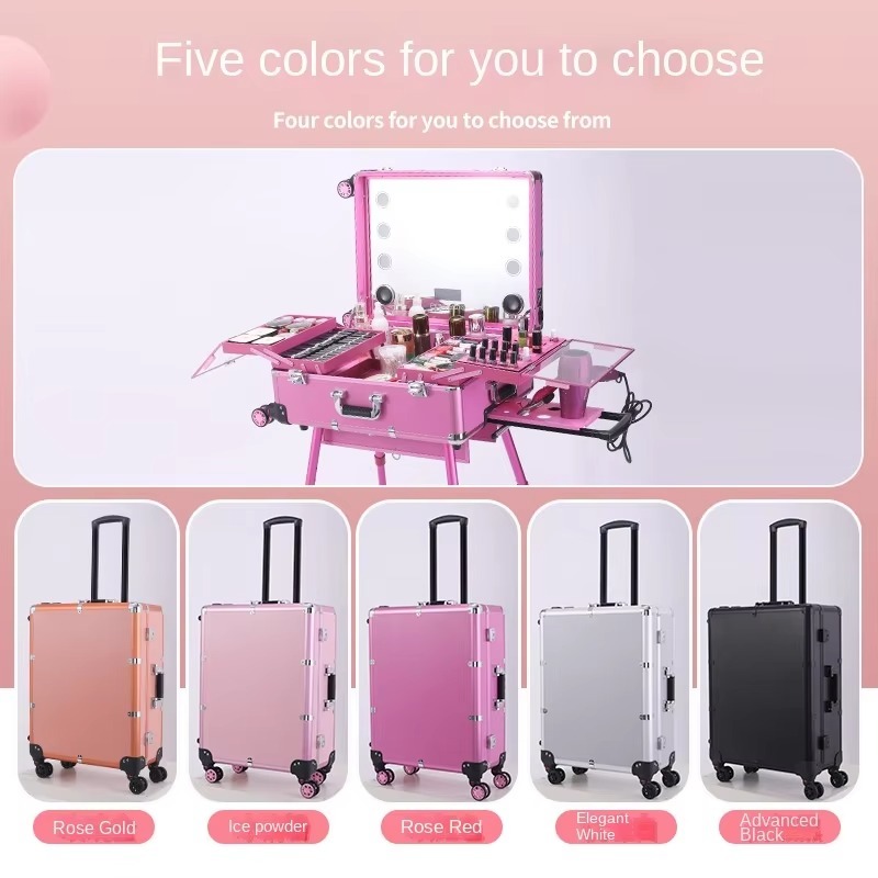 Maleta de Maquiagem em Liga de - Beauty Makeup Trolley avaliação e preço