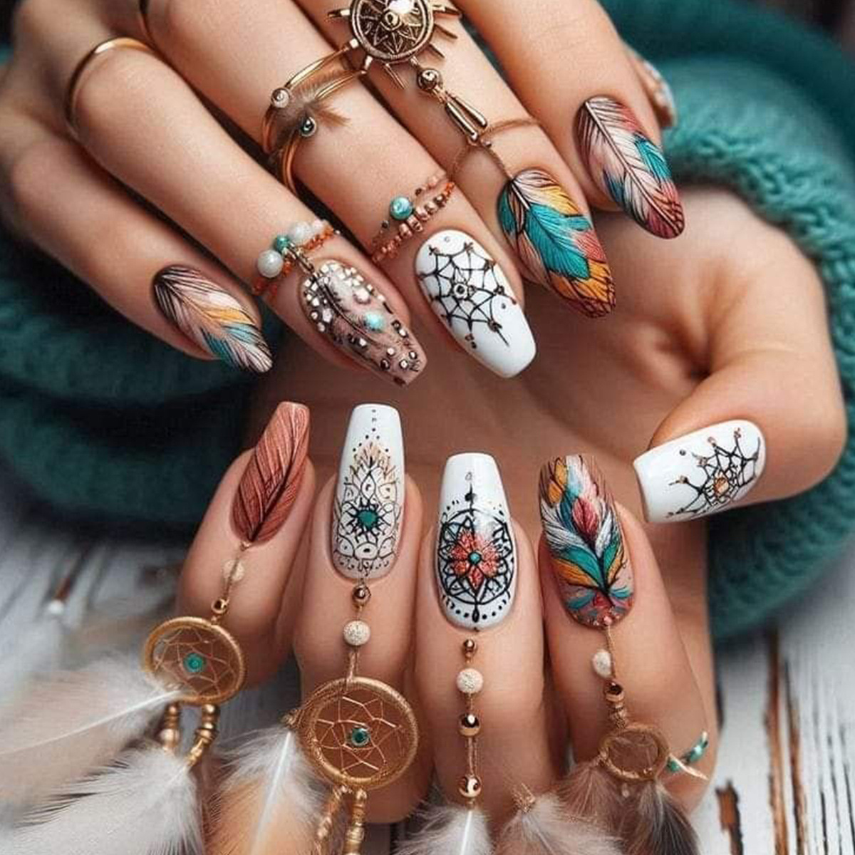 24 pçs/set médio longo quadrad - Nail Extension Tips avaliação e preço