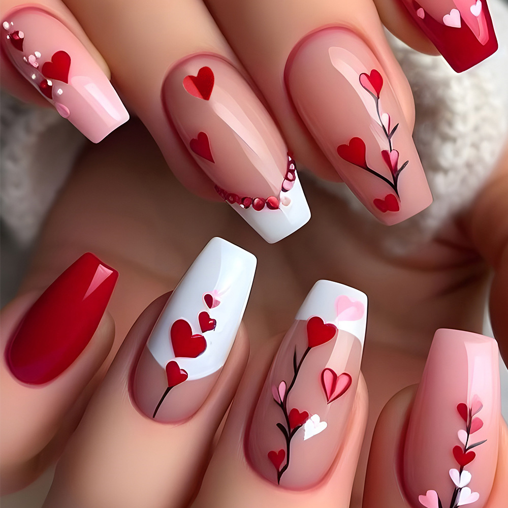 24 pçs/set médio longo quadrad - Nail Extension Tips avaliação e preço