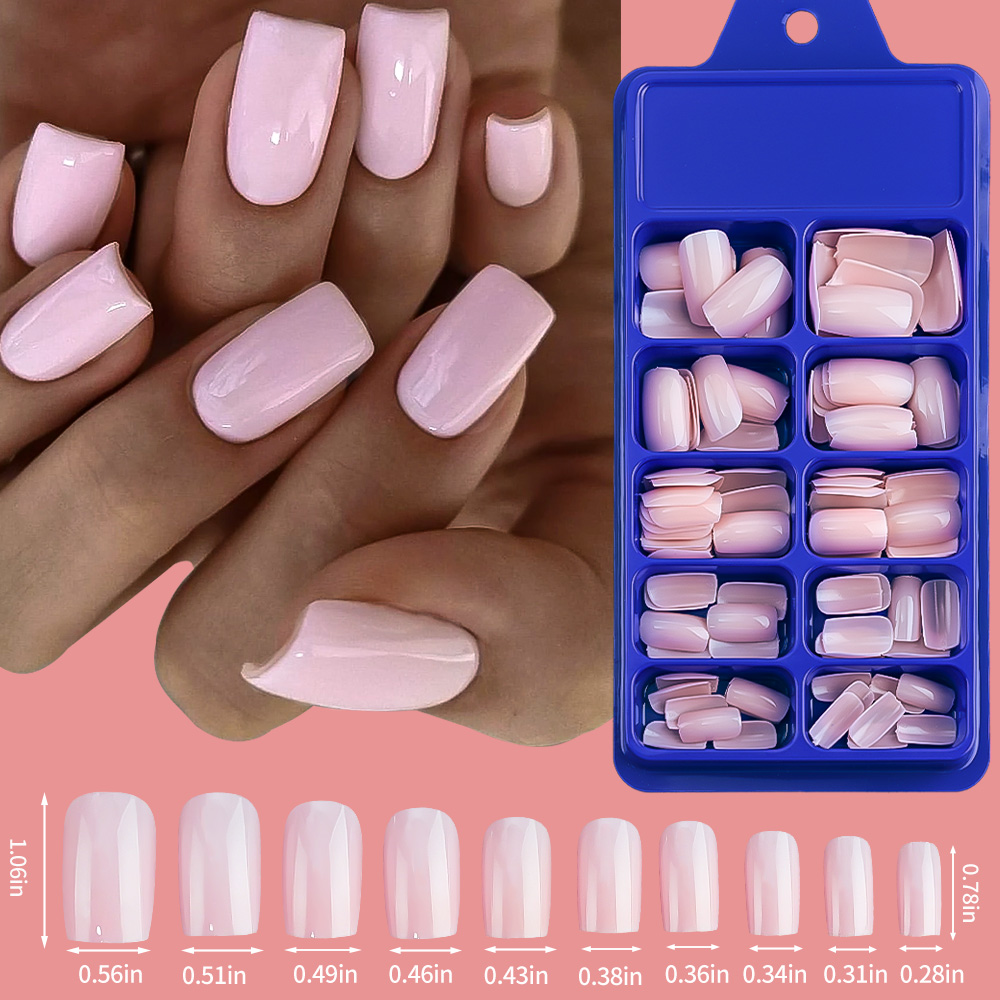 100/120 pçs rosa branco impren - Nail Extension Tips avaliação e preço
