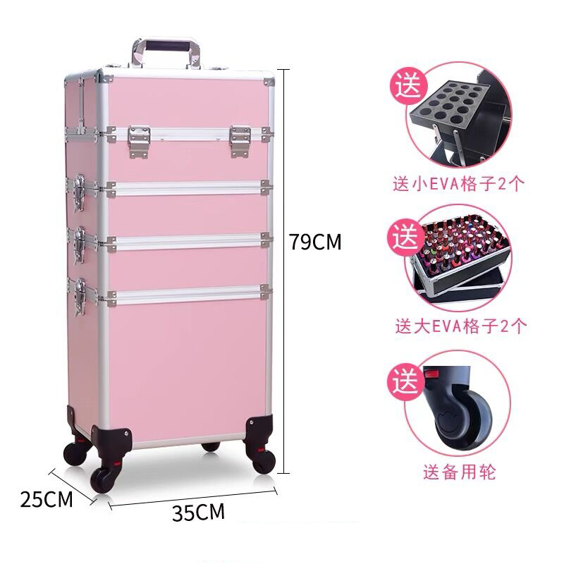 Maleta de cosméticos portátil  - Beauty Makeup Trolley avaliação e preço