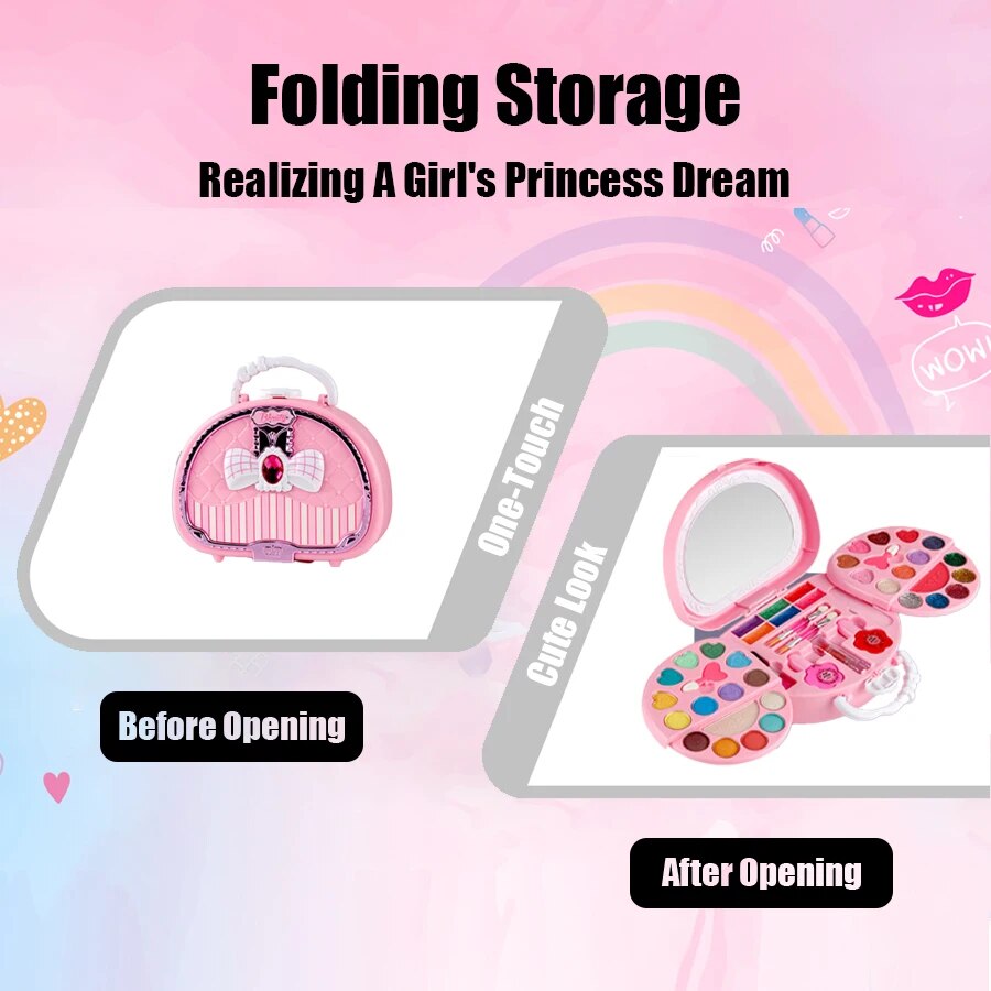 Crianças brinquedos de beleza  - Beauty Makeup Kit For Girls avaliação e preço