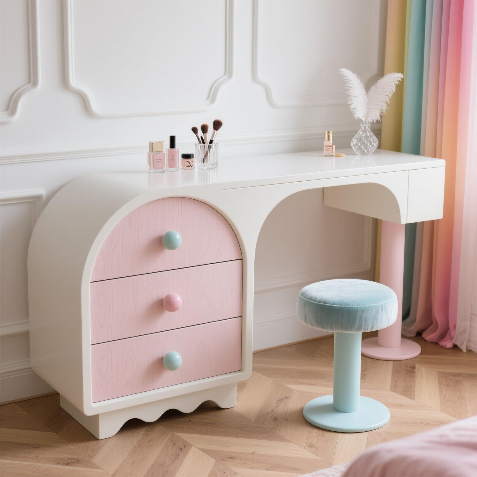 Rosa desgin vaidade mesa femin - Beauty Makeup Table avaliação e preço