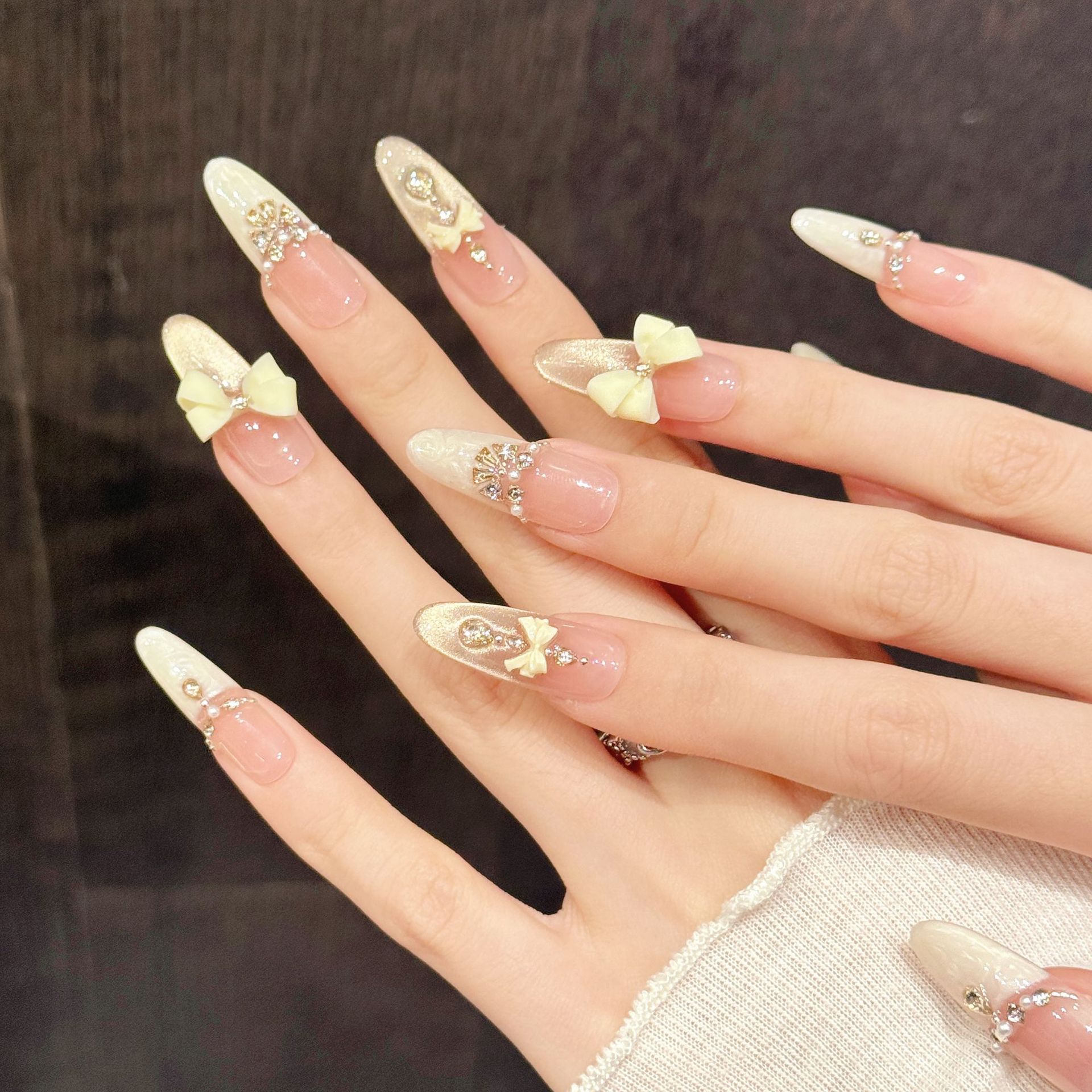 10 pçs artesanal imprensa em u - Nail Extension Tips avaliação e preço