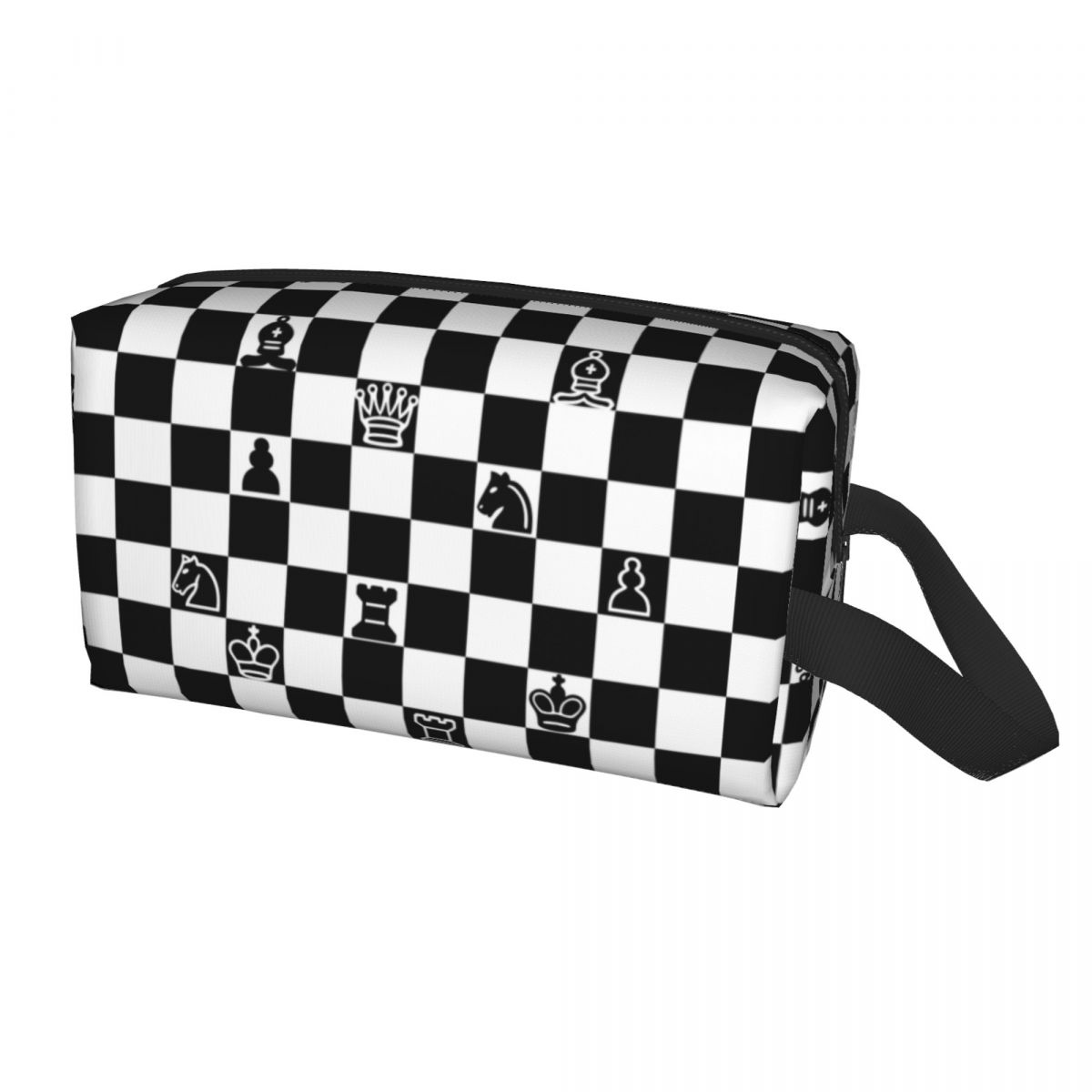 Bolsa cosmética de xadrez femi - Beauty Makeup Game avaliação e preço