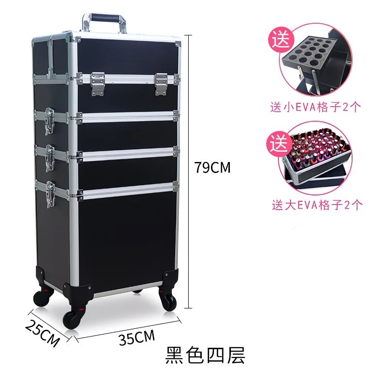 Maleta de maquiagem profission - Beauty Makeup Trolley avaliação e preço