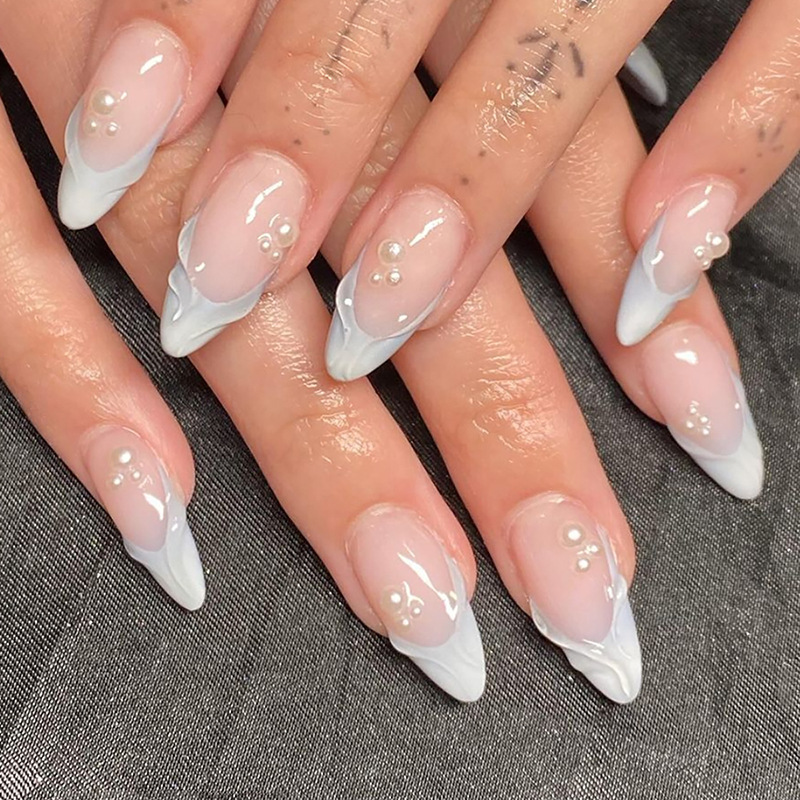 24 pçs simples verde francês u - Nail Extension Tips avaliação e preço