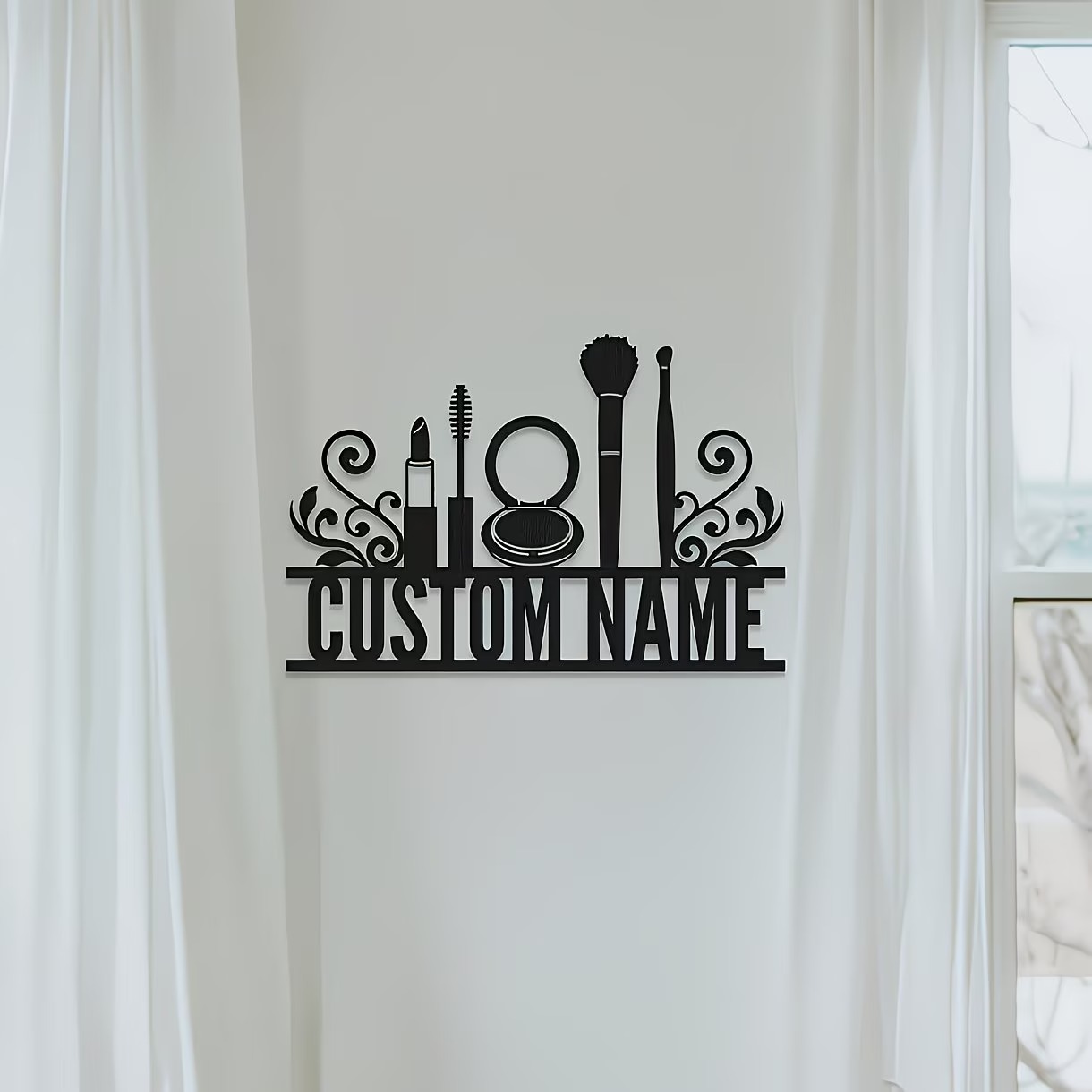 Decoração de Parede em Metal P - Beauty Makeup Names avaliação e preço