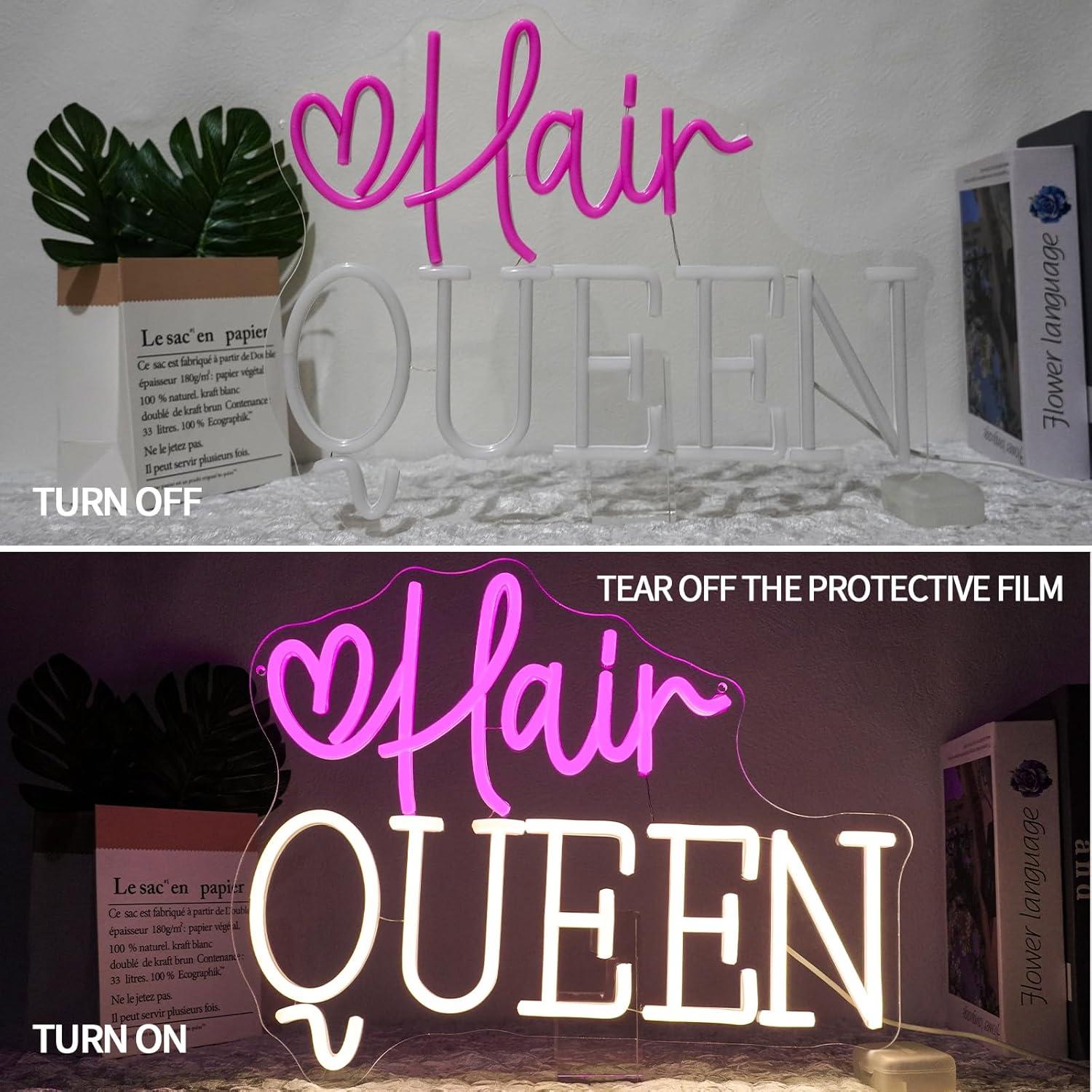 Letreiro Neon 'Rainha do Cabel - Beauty And Makeup Studio avaliação e preço