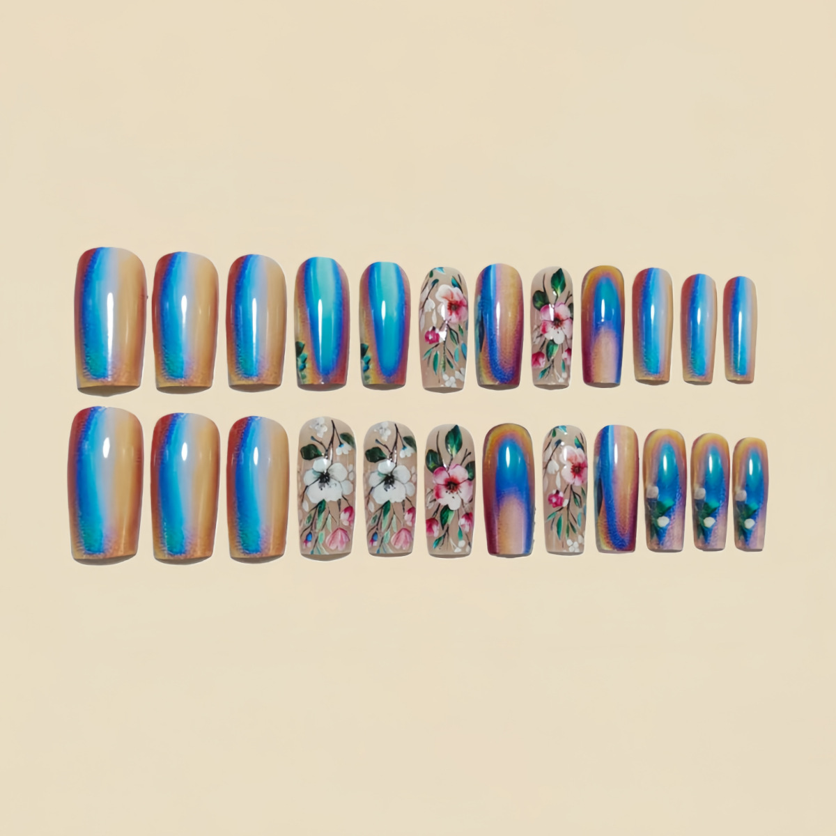 Unhas falsas médias e longas p - Nail Extension Tips avaliação e preço