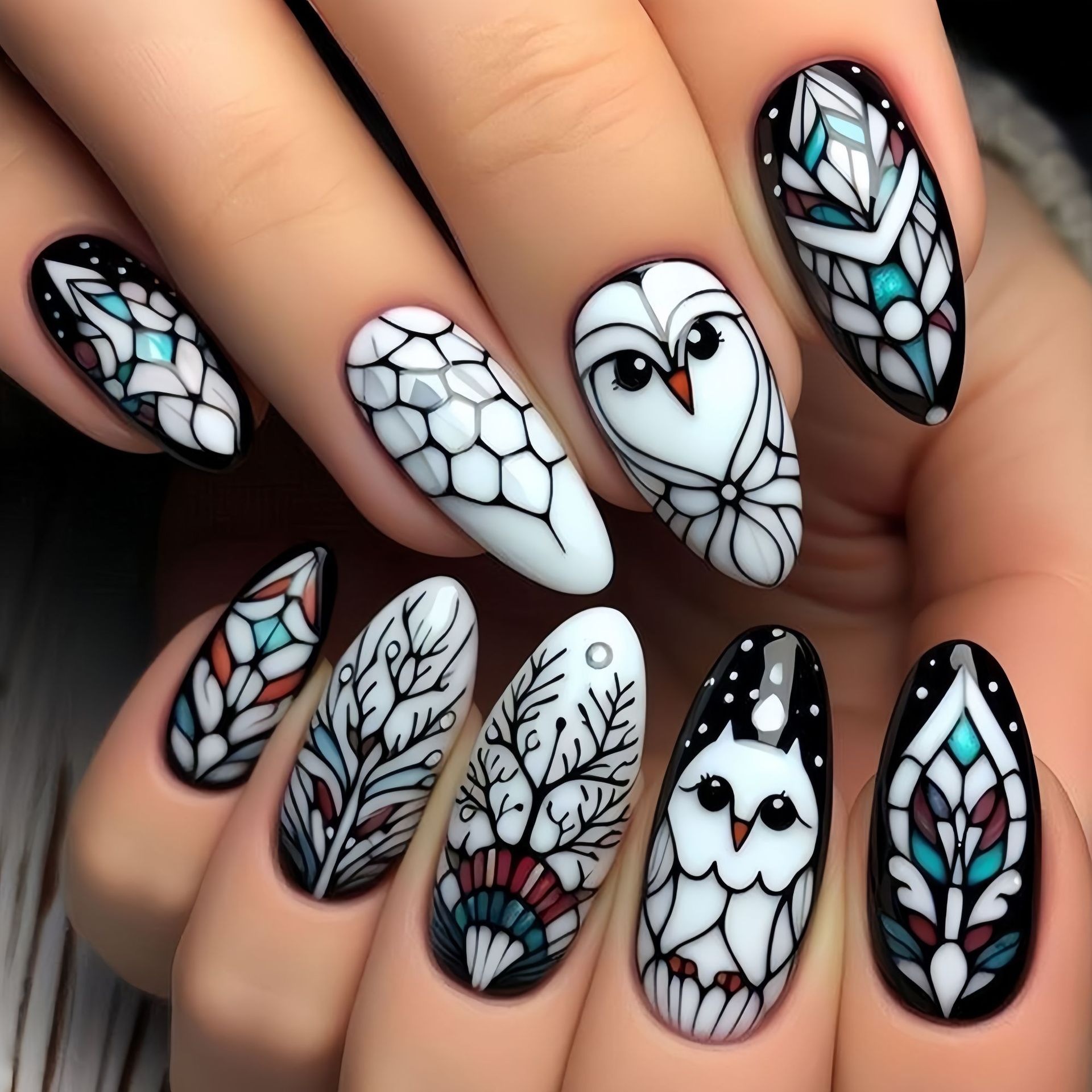 Unhas falsas médias e longas p - Nail Extension Tips avaliação e preço