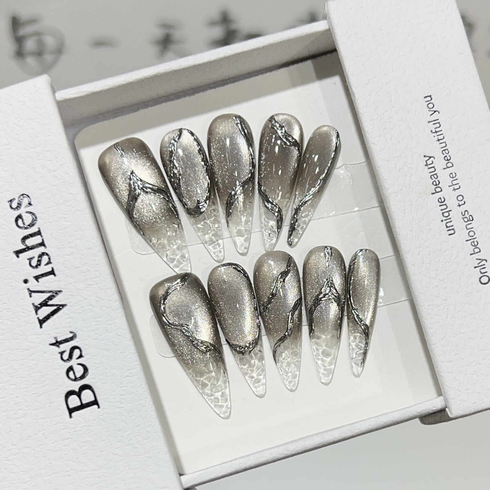 10 pçs halloween unhas falsas  - Nail Extension Tips avaliação e preço