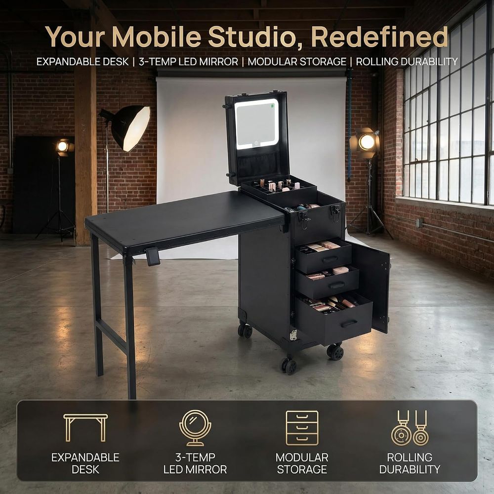 Mesa Portátil para Arte de Unh - Beauty Makeup Table avaliação e preço