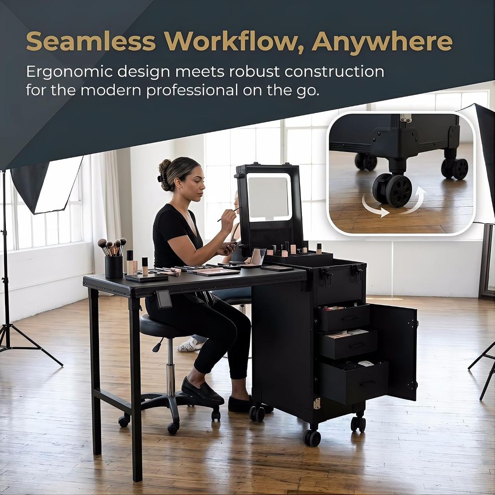 Mesa Portátil para Arte de Unh - Beauty Makeup Table avaliação e preço