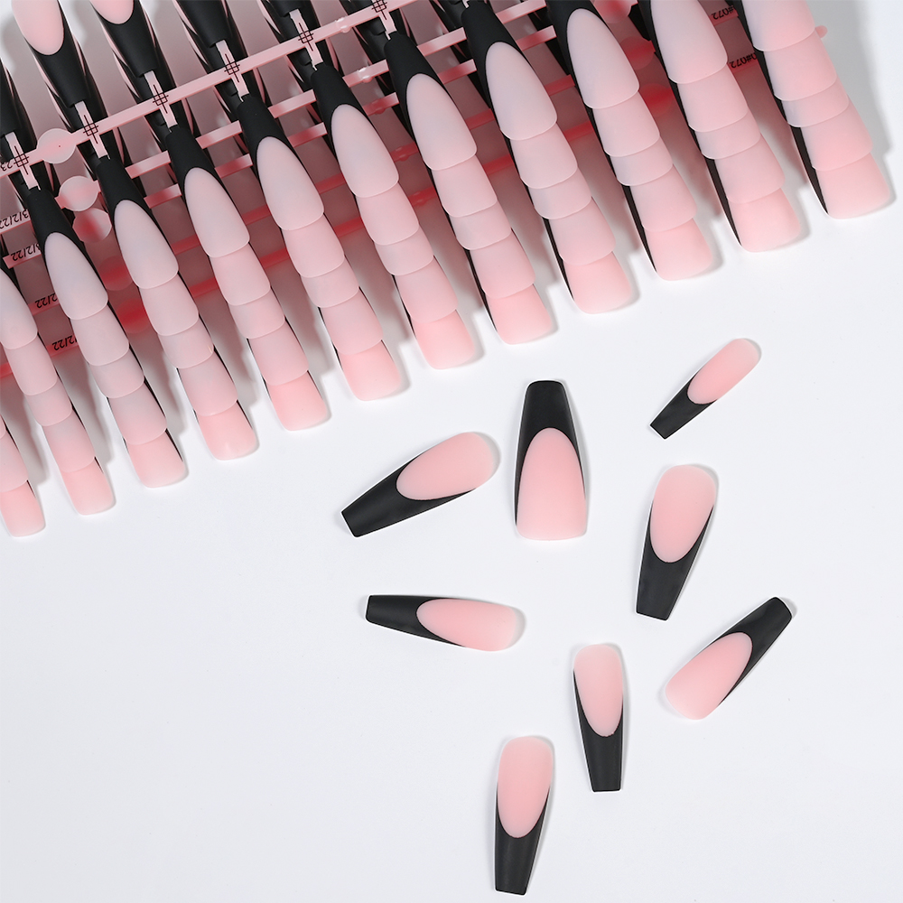 120pc preto francês gel dicas  - Nail Extension Tips avaliação e preço