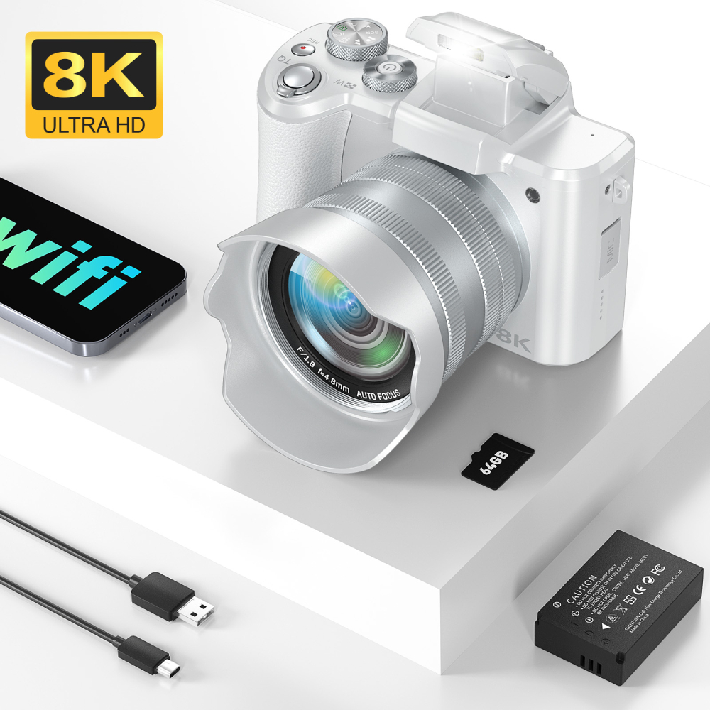 Câmera digital 8K para fotogra - Beauty Makeup Korean avaliação e preço