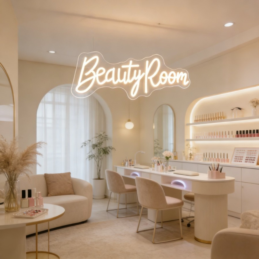Letreiro Neon LED para Salão d - Beauty Makeup Table avaliação e preço