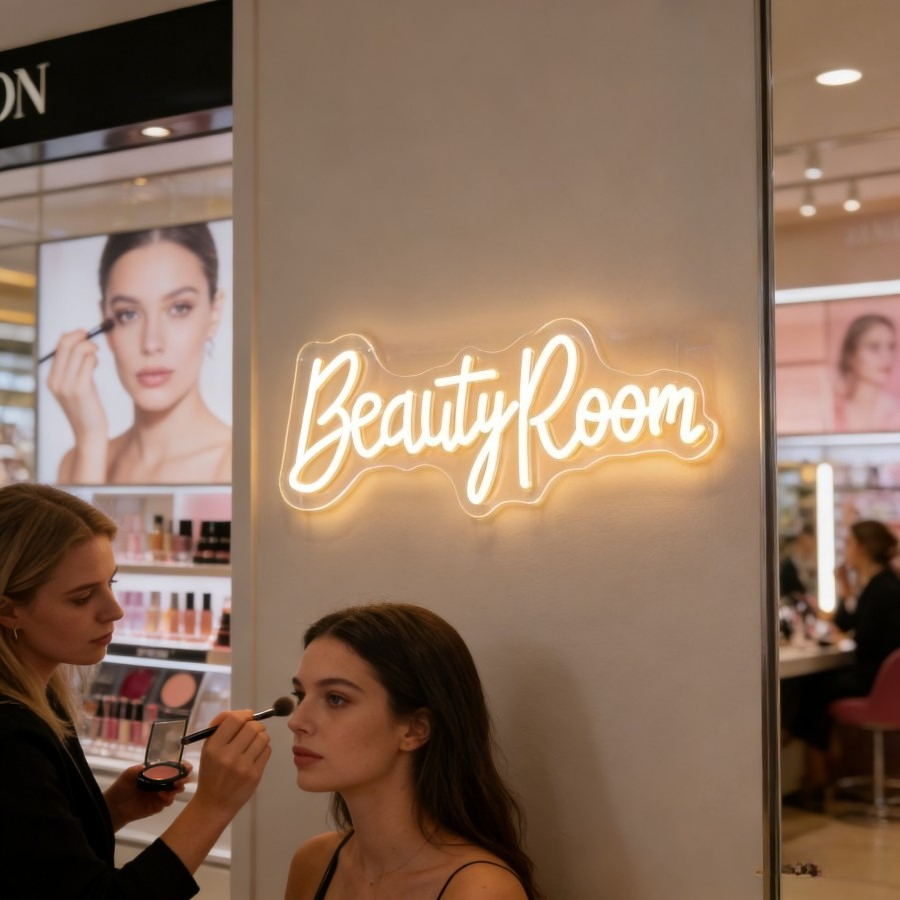 Letreiro Neon LED para Salão d - Beauty Makeup Table avaliação e preço