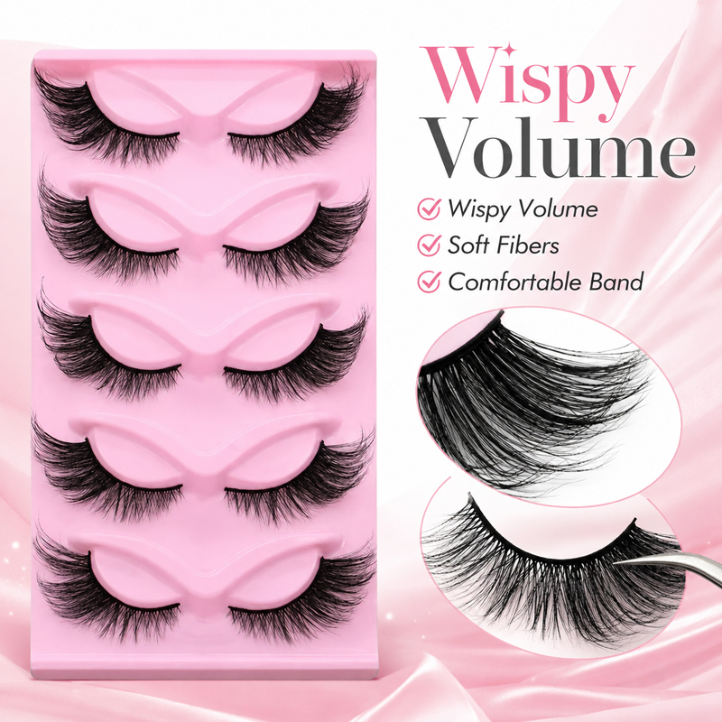 5 Pares, 2 Estilos, Cílios Pos - Beauty Makeup Look avaliação e preço