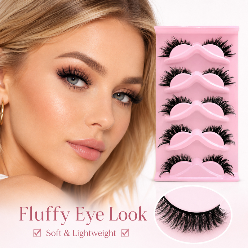 5 Pares, 2 Estilos, Cílios Pos - Beauty Makeup Look avaliação e preço