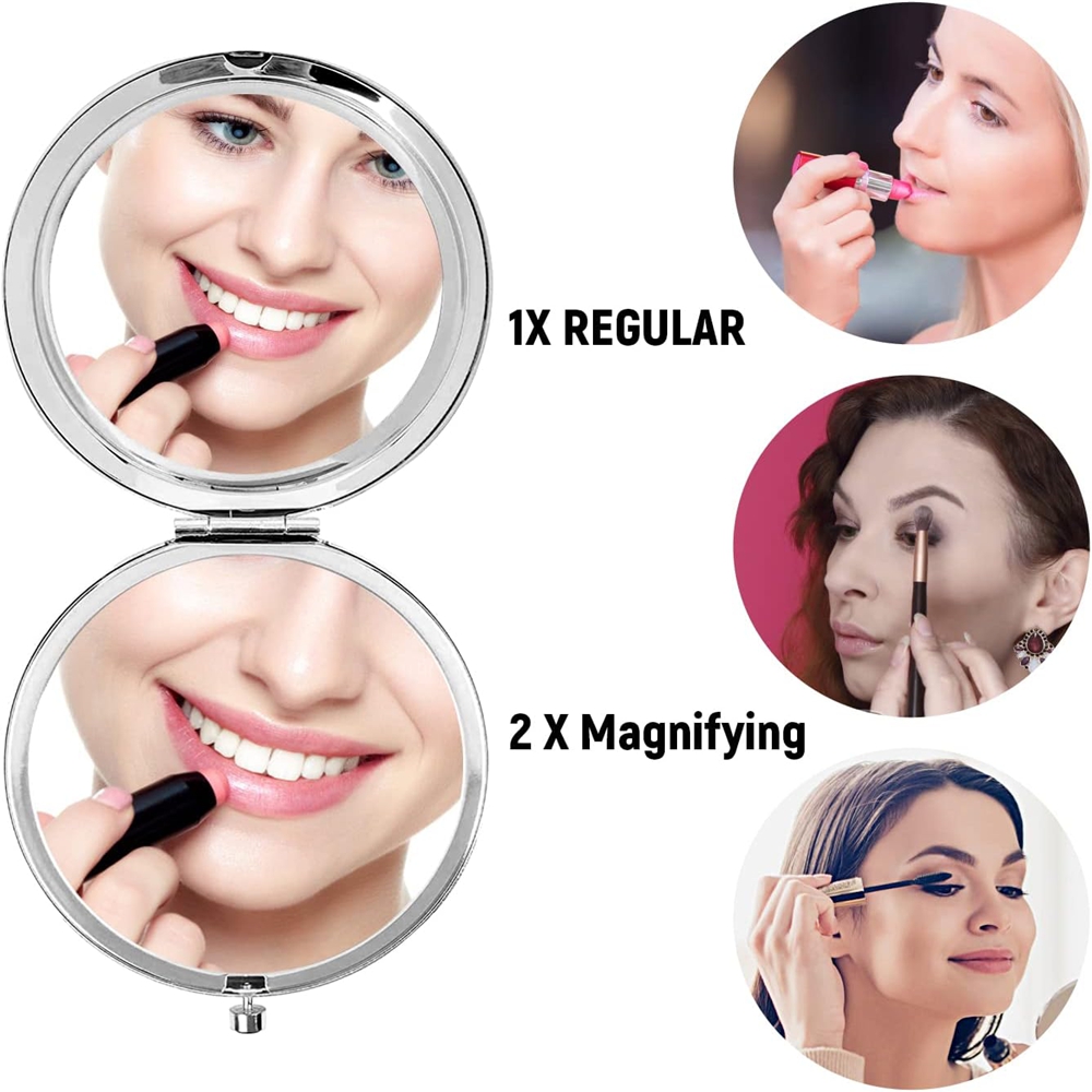 Espelho de Maquiagem Dourado P - Beauty Makeup Names avaliação e preço