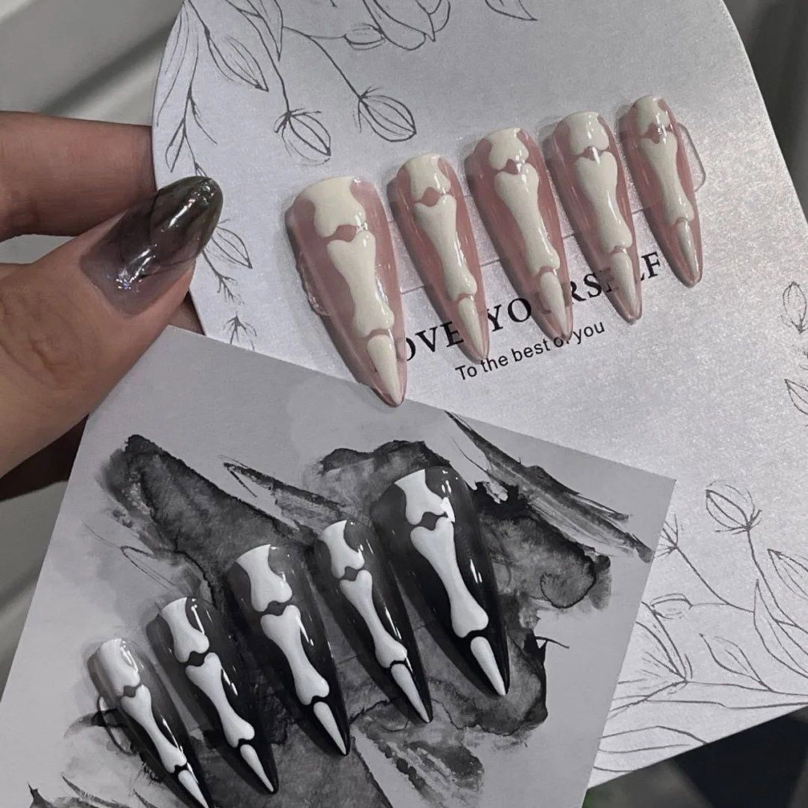 Handamde Halloween Estilo Unha - Nail Extension Tips avaliação e preço