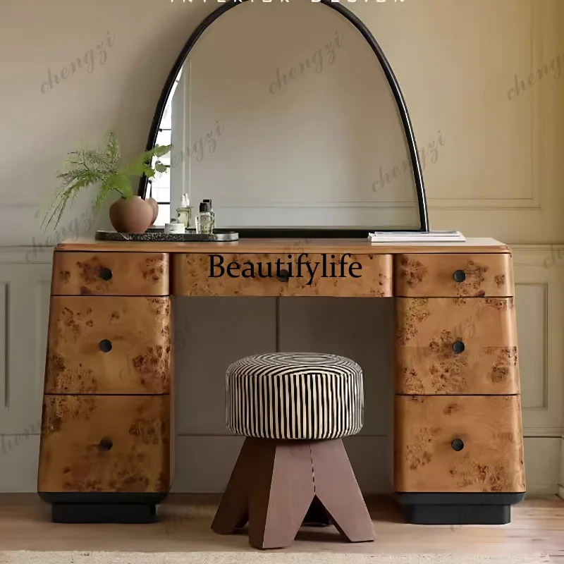 Linda cômoda de madeira maciça - Beauty Makeup Table avaliação e preço