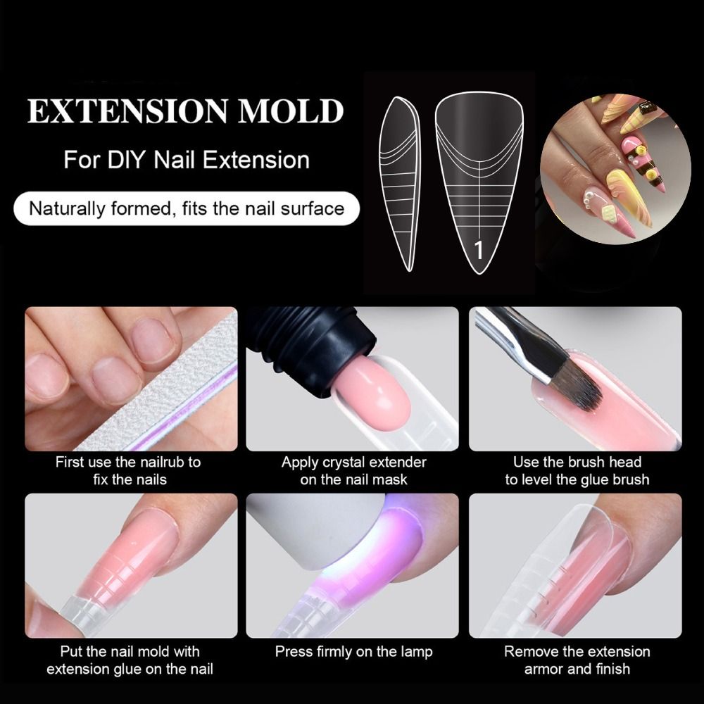 140 Peças, 14 Tamanhos, Moldes - Nail Extension Tips avaliação e preço