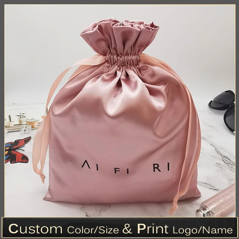 Sacos de cetim com logotipo pe - Beauty Makeup Events avaliação e preço