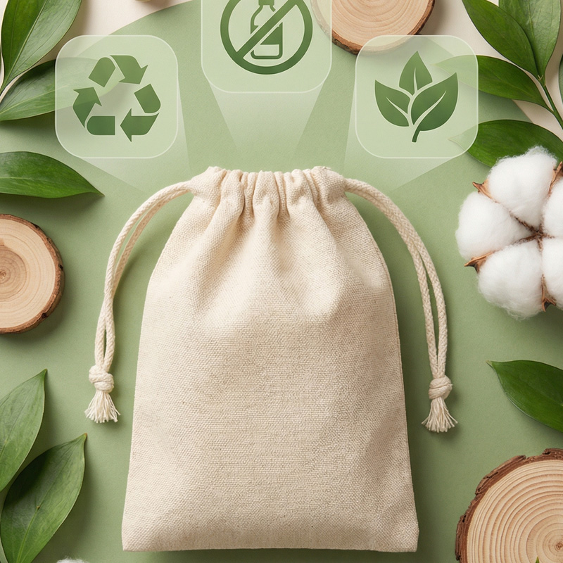 Sacos de Presente de Algodão N - Beauty Natural Makeup avaliação e preço