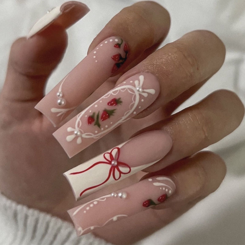 24 pçs flor imprensa em unhas  - Nail Extension Tips avaliação e preço